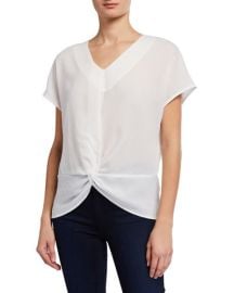 neiman marcus Knot-Front Top at Last Call